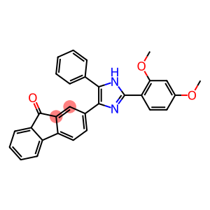 2-[2-(2,4-dimethoxyphenyl)-5-phenyl-1H-imidazol-4-yl]-9H-fluoren-9-one