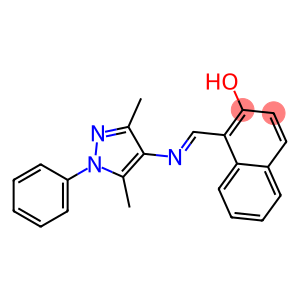 1-{[(3,5-dimethyl-1-phenyl-1H-pyrazol-4-yl)imino]methyl}-2-naphthol