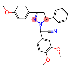 (3,4-dimethoxyphenyl)[3-(4-methoxyphenyl)-5-phenyl-4,5-dihydro-1H-pyrazol-1-yl]acetonitrile