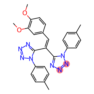 5-{2-(3,4-dimethoxyphenyl)-1-[1-(4-methylphenyl)-1H-tetraazol-5-yl]vinyl}-1-(4-methylphenyl)-1H-tetraazole