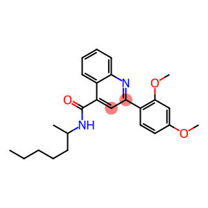 2-(2,4-dimethoxyphenyl)-N-(1-methylhexyl)-4-quinolinecarboxamide