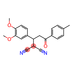 2-[1-(3,4-dimethoxyphenyl)-3-(4-methylphenyl)-3-oxopropyl]malononitrile