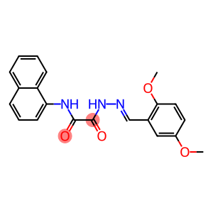 2-[2-(2,5-dimethoxybenzylidene)hydrazino]-N-(1-naphthyl)-2-oxoacetamide