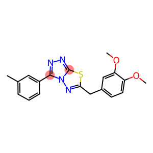 6-(3,4-dimethoxybenzyl)-3-(3-methylphenyl)[1,2,4]triazolo[3,4-b][1,3,4]thiadiazole