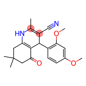 4-(2,4-dimethoxyphenyl)-2,7,7-trimethyl-5-oxo-1,4,5,6,7,8-hexahydro-3-quinolinecarbonitrile