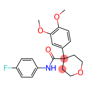 4-(3,4-dimethoxyphenyl)-N-(4-fluorophenyl)tetrahydro-2H-pyran-4-carboxamide