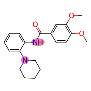 3,4-dimethoxy-N-[2-(1-piperidinyl)phenyl]benzamide