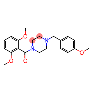 1-(2,6-dimethoxybenzoyl)-4-(4-methoxybenzyl)piperazine