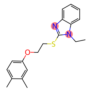 3,4-dimethylphenyl 2-[(1-ethyl-1H-benzimidazol-2-yl)sulfanyl]ethyl ether