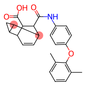 7-{[4-(2,6-dimethylphenoxy)anilino]carbonyl}tricyclo[3.2.2.0~2,4~]non-8-ene-6-carboxylic acid