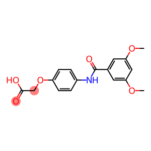 {4-[(3,5-dimethoxybenzoyl)amino]phenoxy}acetic acid