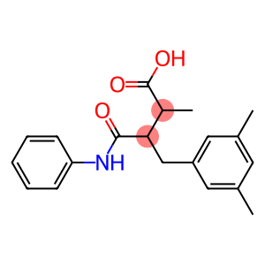 3-[(3,5-dimethylphenyl)methyl]-2-methyl-4-oxo-4-(phenylamino)butanoic acid