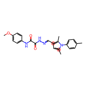 2-(2-{[2,5-dimethyl-1-(4-methylphenyl)-1H-pyrrol-3-yl]methylene}hydrazino)-N-(4-methoxyphenyl)-2-oxoacetamide