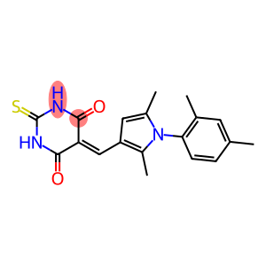 5-{[1-(2,4-dimethylphenyl)-2,5-dimethyl-1H-pyrrol-3-yl]methylene}-2-thioxodihydro-4,6(1H,5H)-pyrimidinedione