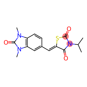 5-[(1,3-dimethyl-2-oxo-2,3-dihydro-1H-benzimidazol-5-yl)methylene]-3-isopropyl-1,3-thiazolidine-2,4-dione