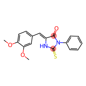 5-(3,4-dimethoxybenzylidene)-3-phenyl-2-thioxo-4-imidazolidinone