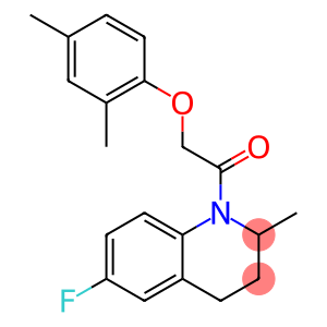 1-[(2,4-dimethylphenoxy)acetyl]-6-fluoro-2-methyl-1,2,3,4-tetrahydroquinoline