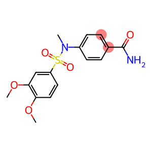 4-[[(3,4-dimethoxyphenyl)sulfonyl](methyl)amino]benzamide