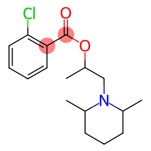 2-(2,6-dimethyl-1-piperidinyl)-1-methylethyl 2-chlorobenzoate