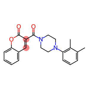 3-{[4-(2,3-dimethylphenyl)-1-piperazinyl]carbonyl}-2H-chromen-2-one