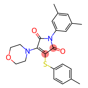 1-(3,5-dimethylphenyl)-3-[(4-methylphenyl)sulfanyl]-4-(4-morpholinyl)-1H-pyrrole-2,5-dione