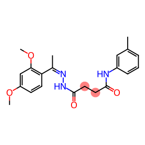 4-{2-[1-(2,4-dimethoxyphenyl)ethylidene]hydrazino}-N-(3-methylphenyl)-4-oxobutanamide