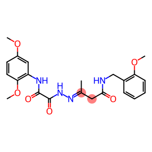 3-{[(2,5-dimethoxyanilino)(oxo)acetyl]hydrazono}-N-(2-methoxybenzyl)butanamide