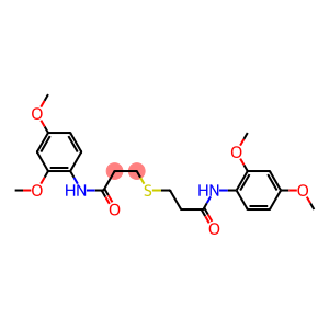 3-{[3-(2,4-dimethoxyanilino)-3-oxopropyl]sulfanyl}-N-(2,4-dimethoxyphenyl)propanamide