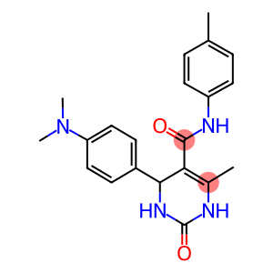 4-[4-(dimethylamino)phenyl]-6-methyl-N-(4-methylphenyl)-2-oxo-1,2,3,4-tetrahydropyrimidine-5-carboxamide