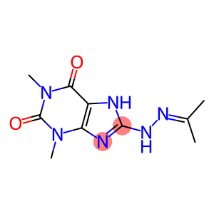 1,3-dimethyl-8-[2-(1-methylethylidene)hydrazino]-3,7-dihydro-1H-purine-2,6-dione