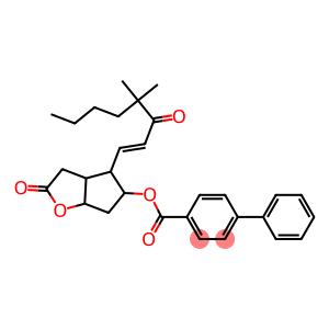 4-(4,4-dimethyl-3-oxo-1-octenyl)-2-oxohexahydro-2H-cyclopenta[b]furan-5-yl [1,1'-biphenyl]-4-carboxylate