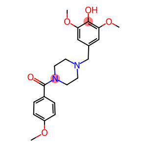 2,6-dimethoxy-4-{[4-(4-methoxybenzoyl)-1-piperazinyl]methyl}phenol