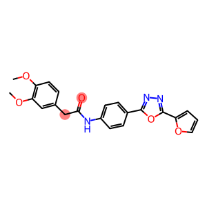 2-(3,4-dimethoxyphenyl)-N-{4-[5-(2-furyl)-1,3,4-oxadiazol-2-yl]phenyl}acetamide