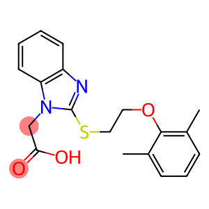 (2-{[2-(2,6-dimethylphenoxy)ethyl]sulfanyl}-1H-benzimidazol-1-yl)acetic acid