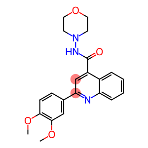 2-(3,4-dimethoxyphenyl)-N-(4-morpholinyl)-4-quinolinecarboxamide