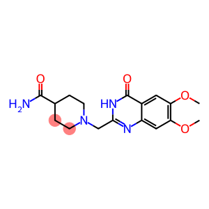 1-[(6,7-dimethoxy-4-oxo-3,4-dihydro-2-quinazolinyl)methyl]-4-piperidinecarboxamide