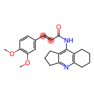 3-(3,4-dimethoxyphenyl)-N-(2,3,5,6,7,8-hexahydro-1H-cyclopenta[b]quinolin-9-yl)acrylamide