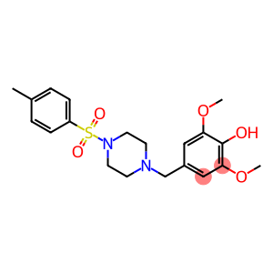 2,6-dimethoxy-4-({4-[(4-methylphenyl)sulfonyl]-1-piperazinyl}methyl)phenol