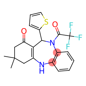 3,3-dimethyl-11-(2-thienyl)-10-(trifluoroacetyl)-2,3,4,5,10,11-hexahydro-1H-dibenzo[b,e][1,4]diazepin-1-one