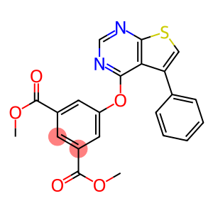 dimethyl 5-[(5-phenylthieno[2,3-d]pyrimidin-4-yl)oxy]isophthalate