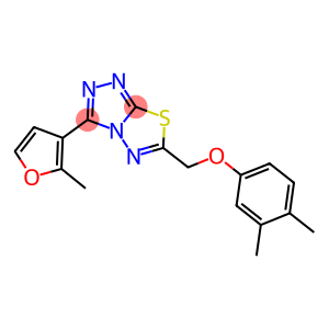 3,4-dimethylphenyl [3-(2-methyl-3-furyl)[1,2,4]triazolo[3,4-b][1,3,4]thiadiazol-6-yl]methyl ether