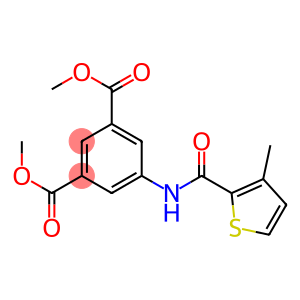 dimethyl 5-{[(3-methyl-2-thienyl)carbonyl]amino}isophthalate