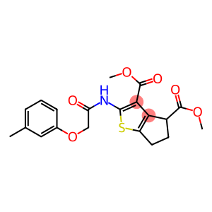 dimethyl 2-{[(3-methylphenoxy)acetyl]amino}-5,6-dihydro-4H-cyclopenta[b]thiophene-3,4-dicarboxylate