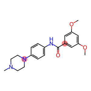 3,5-dimethoxy-N-[4-(4-methyl-1-piperazinyl)phenyl]benzamide