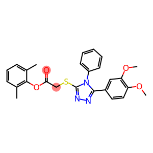 2,6-dimethylphenyl {[5-(3,4-dimethoxyphenyl)-4-phenyl-4H-1,2,4-triazol-3-yl]sulfanyl}acetate