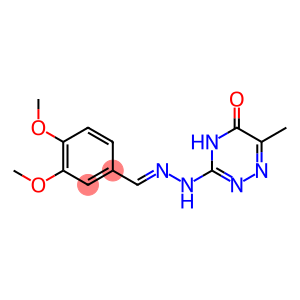 3,4-dimethoxybenzaldehyde (6-methyl-5-oxo-4,5-dihydro-1,2,4-triazin-3-yl)hydrazone