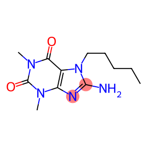 1,3-Dimethyl-8-amino-7-pentyl-7H-purine-2,6(1H,3H)-dione