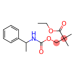 2,2-Dimethyl-3-[[[(1-phenylethyl)amino]carbonyl]oxy]propionic acid ethyl ester