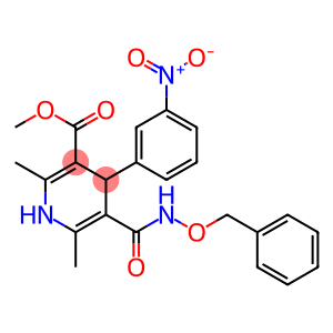 2,6-Dimethyl-4-(3-nitrophenyl)-5-[[(benzyloxy)amino]carbonyl]-1,4-dihydropyridine-3-carboxylic acid methyl ester