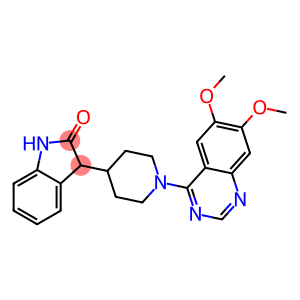 3-[1-(6,7-Dimethoxy-4-quinazolinyl)-4-piperidinyl]-1,3-dihydro-2H-indol-2-one